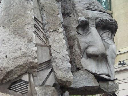 Statue für die Mapuche: Den Mapuche selbst gefällt sie selten.